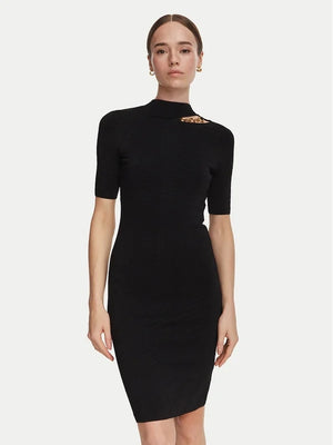 GUESS MARCIANO KAEDA MOCK NECK SS DRESS SWTR