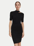 GUESS MARCIANO KAEDA MOCK NECK SS DRESS SWTR