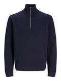 JACK AND JONES JPRBLAMILANO STITCH KNIT HALF ZIP SN