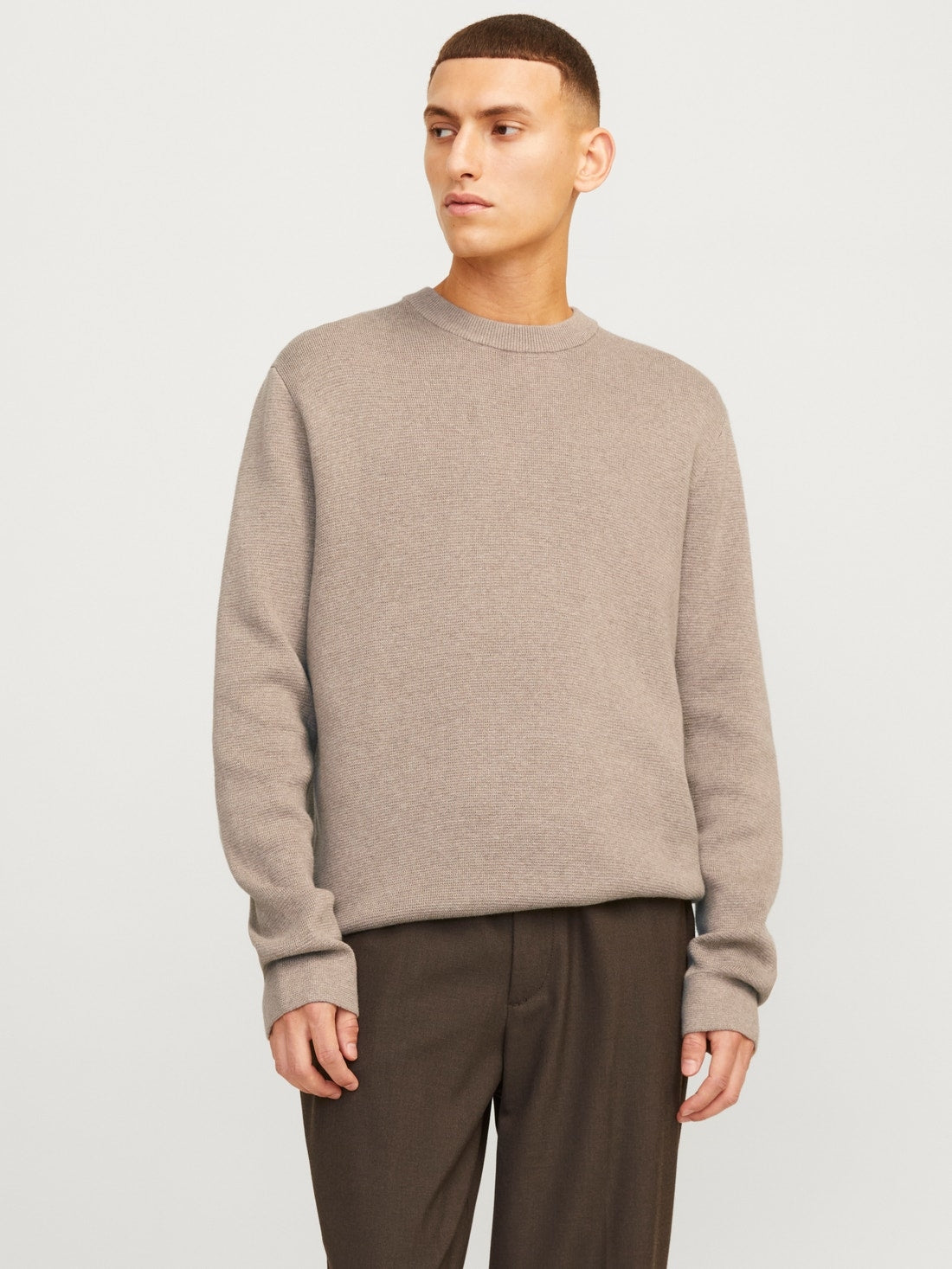 12259666/Greige Melange JACK AND JONES