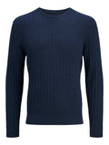 JACK AND JONES JJEEMIL KNIT CABLE CREW NECK NOOS