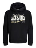JACK AND JONES JJELOGO SWEAT HOOD 2 COL AW26 SN