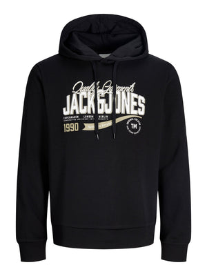 JACK AND JONES JJELOGO SWEAT HOOD 2 COL AW26 SN