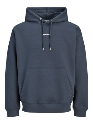 JACK AND JONES JCOCLUB BACK SCRIPT PRINT SWEAT HOOD SN
