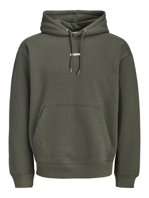 JACK AND JONES JCOCLUB BACK SCRIPT PRINT SWEAT HOOD SN