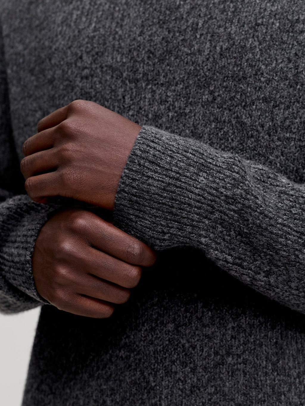 12300465/Black Melange JACK AND JONES