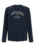 JACK JONES KIDS JJEDENVER LOGO TEE LS O-NECK SN JNR