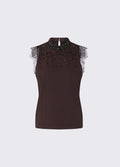 LIU JO T-SHIRT S/M CON PIZZO E STRASS