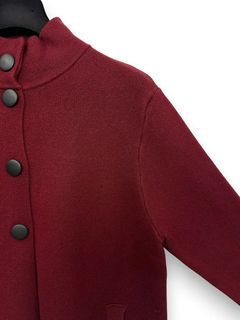 Giacca lupetto in maglia con bottoni 