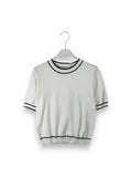 LOVEme Maglia manica corta con profilo bicolore a contrasto