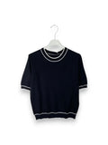 LOVEme Maglia manica corta con profilo bicolore a contrasto