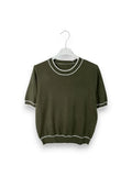LOVEme Maglia manica corta con profilo bicolore a contrasto