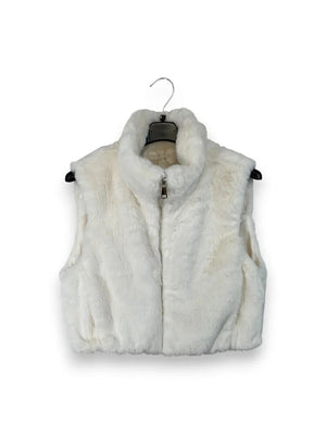 LOVEme Gilet in pelliccia con elastico al fondo