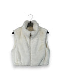 LOVEme Gilet in pelliccia con elastico al fondo