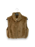 LOVEme Gilet in pelliccia con elastico al fondo