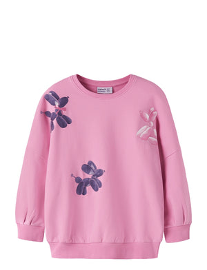 NAME.IT NMFNALAS LS LONG SWEAT BRU