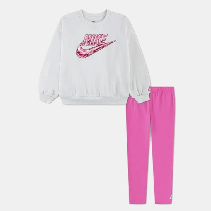 NKG FLEECE CREW FLARE LEGGING 