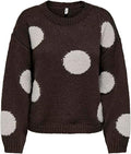 ONLY ONLBOOTLE LS FLOWER O-NECK KNT