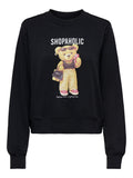 ONLY ONLBILA L/S BEAR O-NECK RS UB SWT