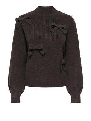 ONLY ONLLISA LS BOW PULLOVER KNT NOOS