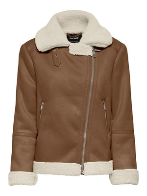 ONLY ONLZEN BONDED BIKER JACKET CC OTW