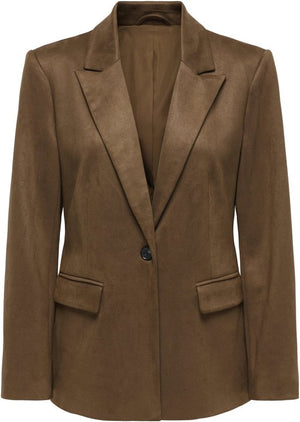 ONLY ONLADDI L/S FAUX SUEDE BLAZER TLR