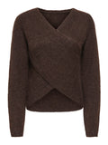 ONLY ONLMAGGIE LS CROSS V-NECK CC KNT