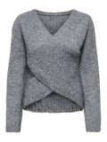 ONLY ONLMAGGIE LS CROSS V-NECK CC KNT