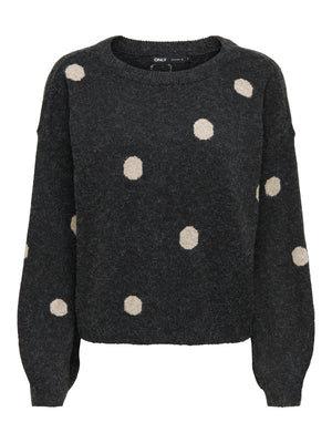 ONLY ONLRICA LS DETAIL O-NECK CC KNT