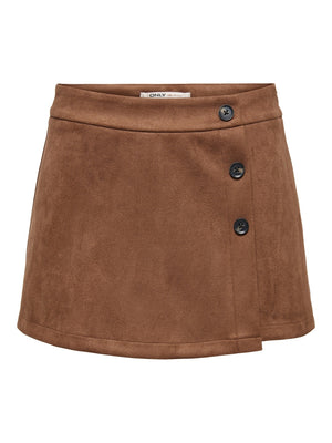 ONLY ONLADDI HW FAUX SUEDE SKORT CC PNT