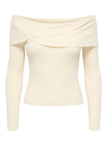 ONLY ONLMEDDI LIFE LS RIB OFF SHOULDER KNT