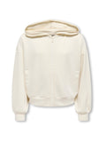 ONLY KIDS KOGADA HEART L/S ZIP HOOD FR SWT