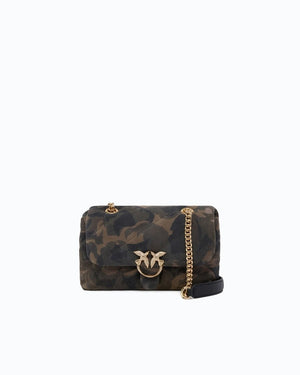 PINKO LOVE PUFF MINI CL SUEDE PRINT