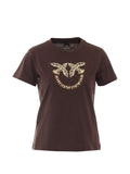 PINKO QUENTIN T-SHIRT JERSEY RICAMO