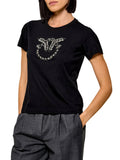 PINKO QUENTIN T-SHIRT JERSEY RICAMO