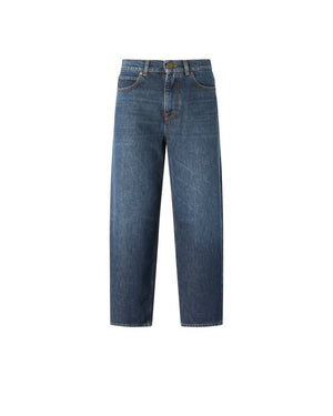 PINKO ESTELLE EGG MEDIUM WASH BLUE D