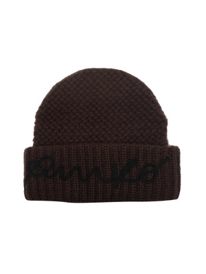 PINKO BAMBU BEANIE COSTA CON LOGO RI