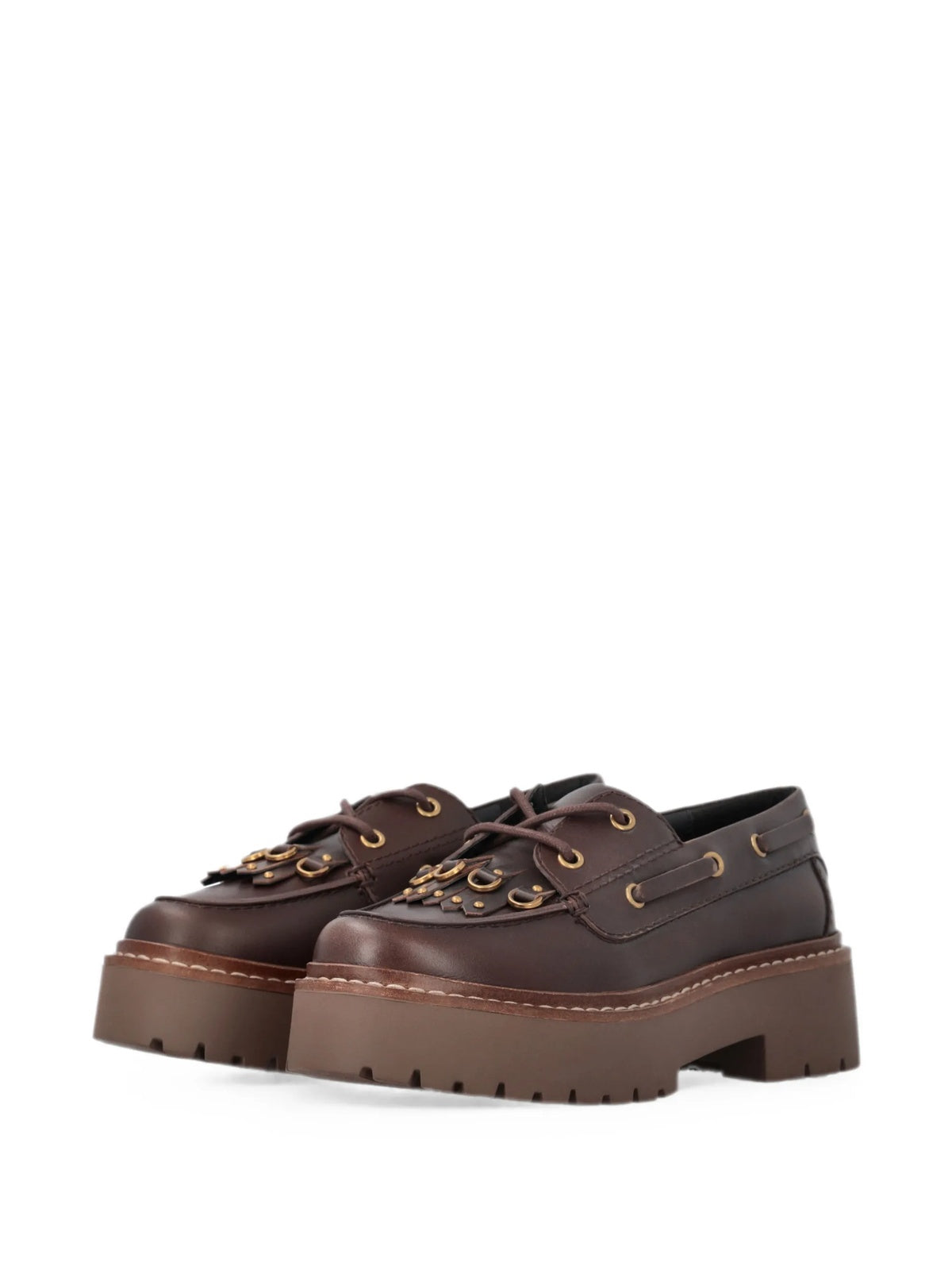 MARGARET 01 - MOCASSINO BRUSHED CALF LEATHER 