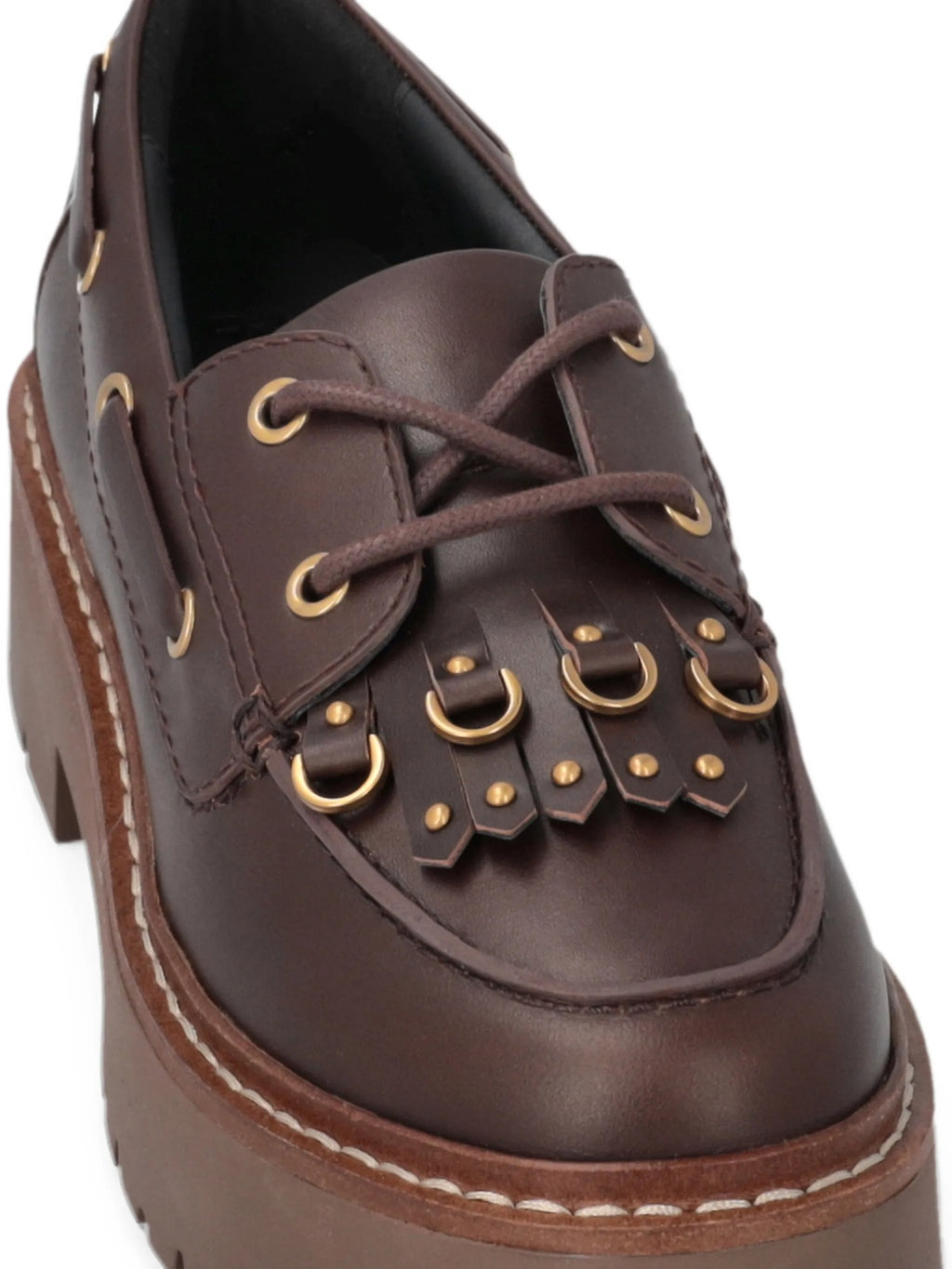 MARGARET 01 - MOCASSINO BRUSHED CALF LEATHER 