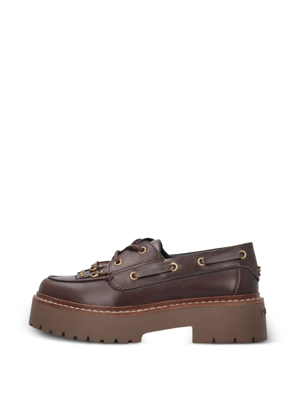 MARGARET 01 - MOCASSINO BRUSHED CALF LEATHER 
