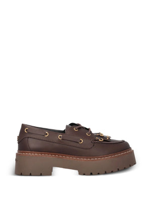 PINKO MARGARET 01 - MOCASSINO BRUSHED CALF LEATHER