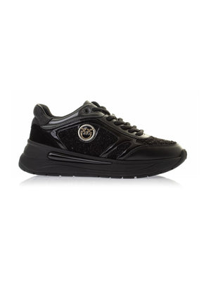 PINKO NATALY 02 - SNEAKER CALF LEATHER/BOUCLE