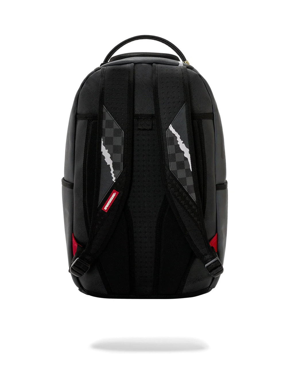 CENTER RIP REVEALING GRAY<BR/>CHECK BACKPACK 
