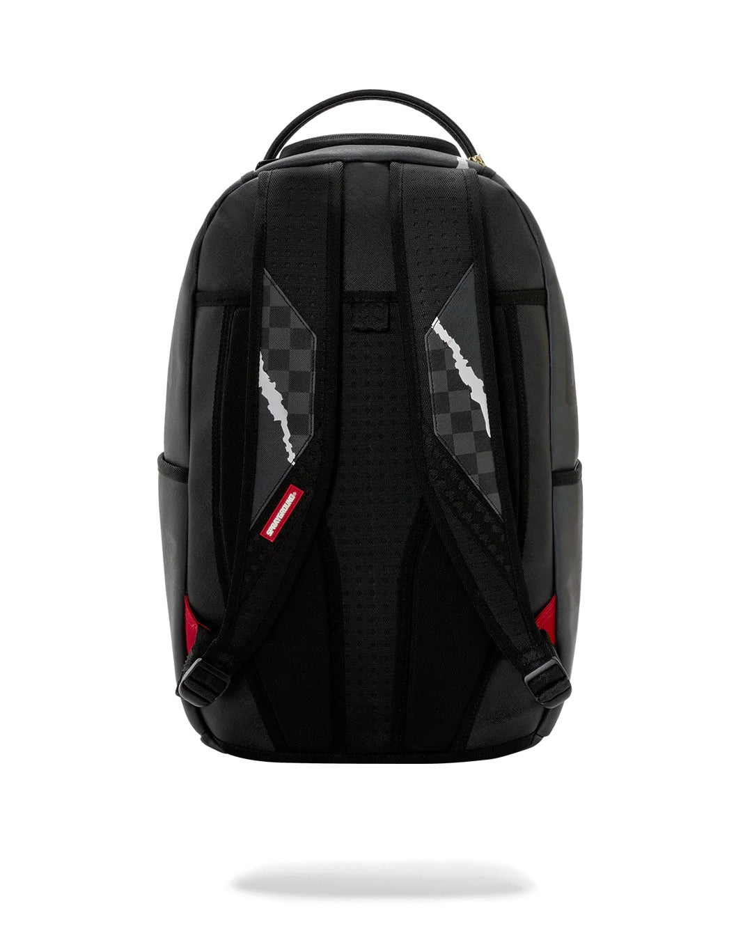 CENTER RIP REVEALING GRAY<BR/>CHECK BACKPACK 