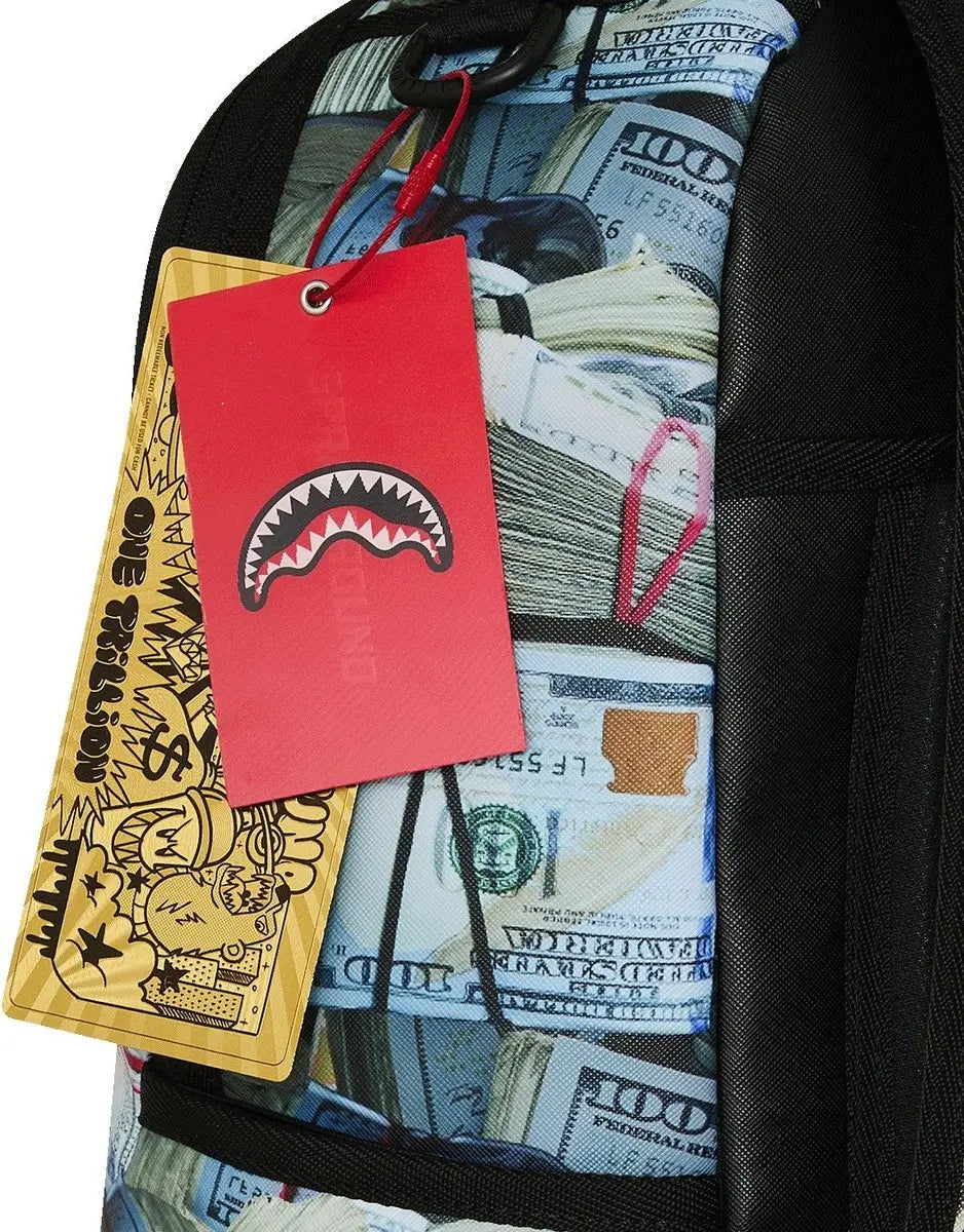 CREAM CHECK FULL OF CASH<BR/>BACKPACK 