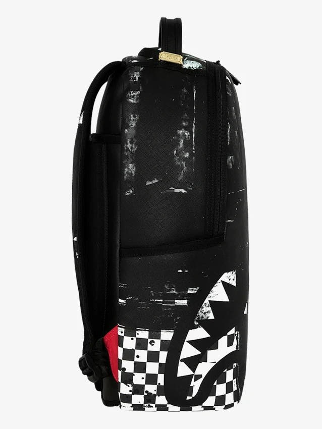 PAINTED OVER CHECK BACKPACK 