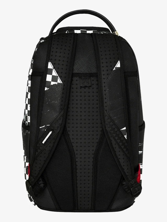 PAINTED OVER CHECK BACKPACK 