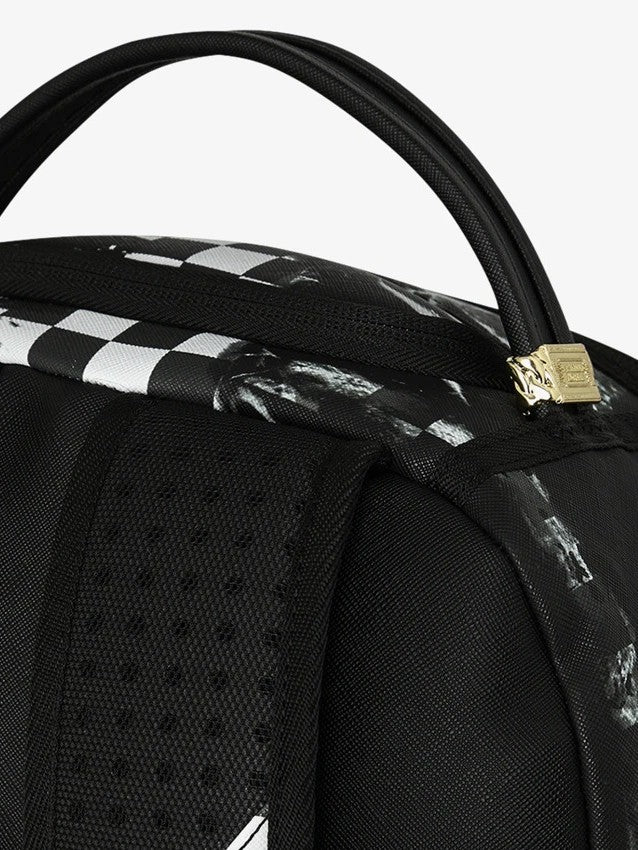 PAINTED OVER CHECK BACKPACK 