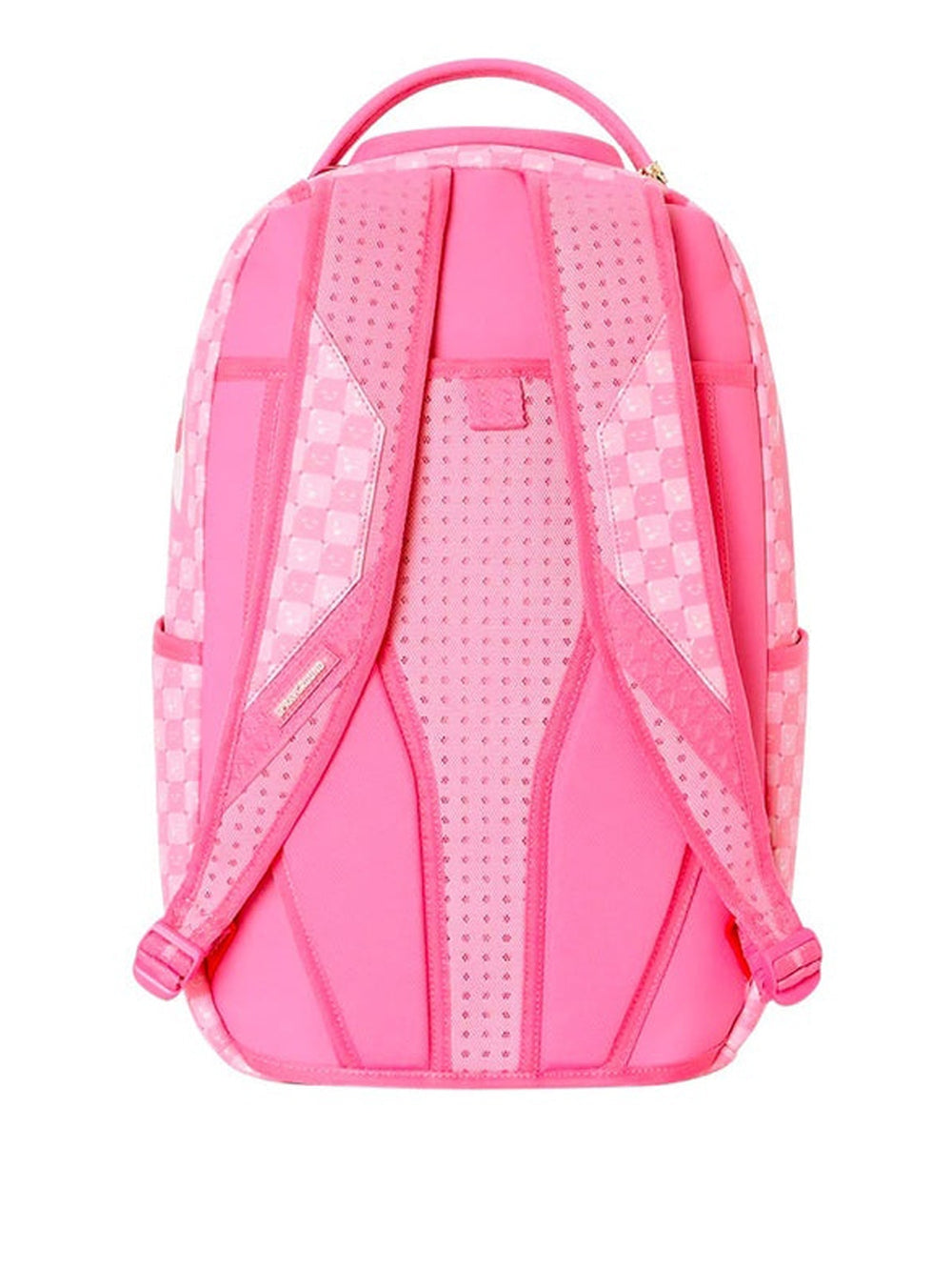 PINK NEW CHECK FACES BACKPACK 