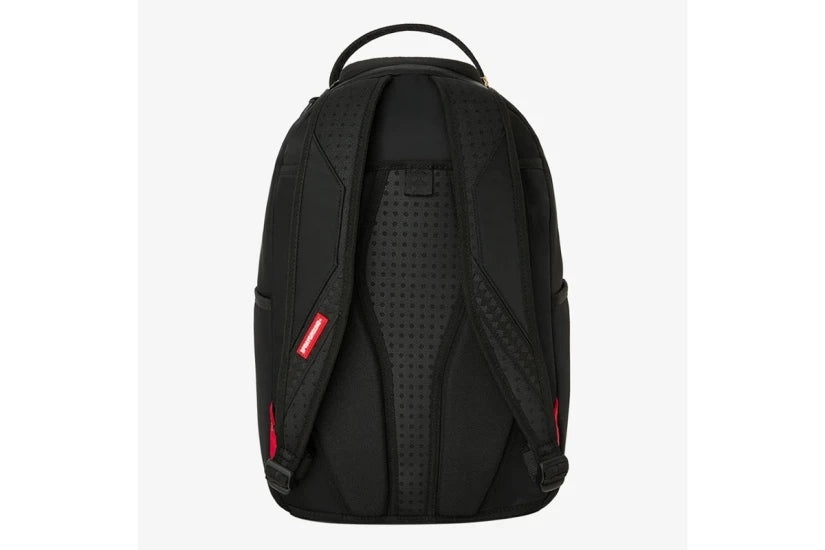 SHARK CENTRAL BLACK NYLON GRAY EMBOSSED BACKPACK 
